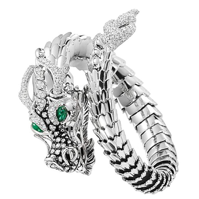 Cincin Motif Naga Cina Untuk Pria / Wanita