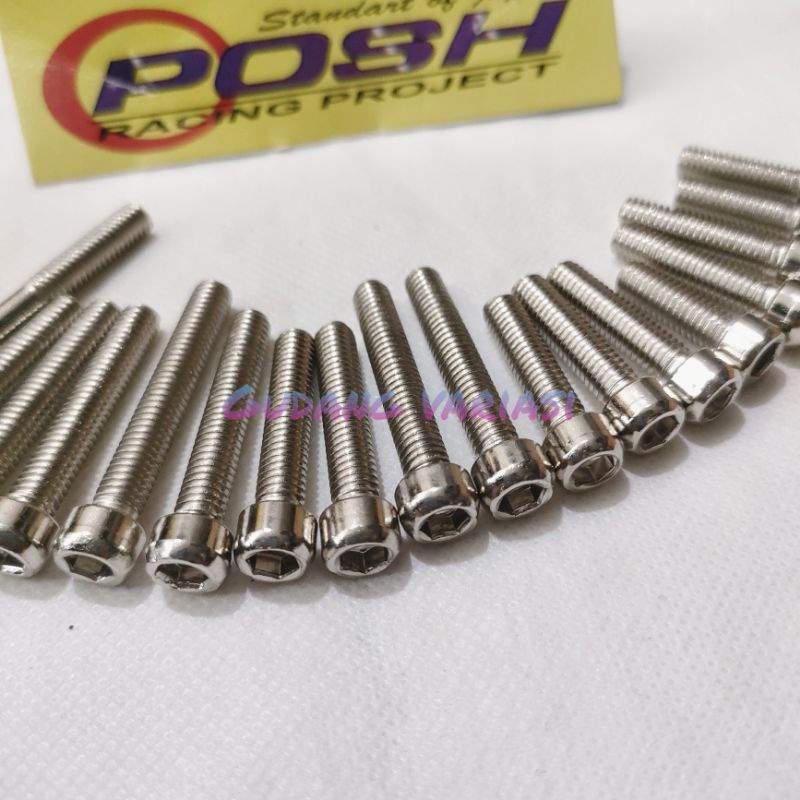 BAUT Blok Mesin yamaha RX king POSH isi 17 Crome Chrome