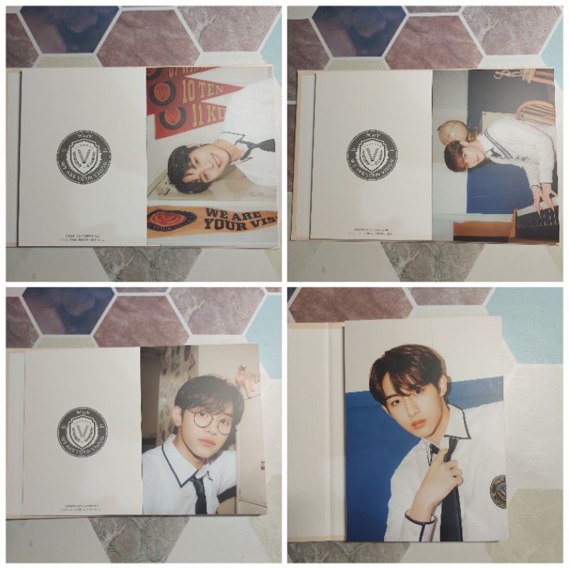 Postcard WayV Back To School 2021 Kun Winwin Lucas Yangyang