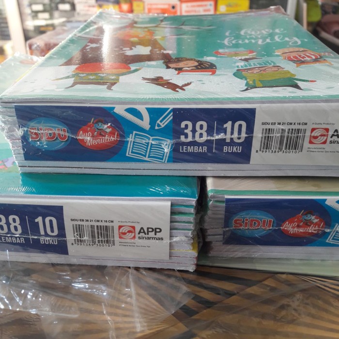 

Hemat Buku Tulis Sidu 38 Lembar /Pack Sale!!!