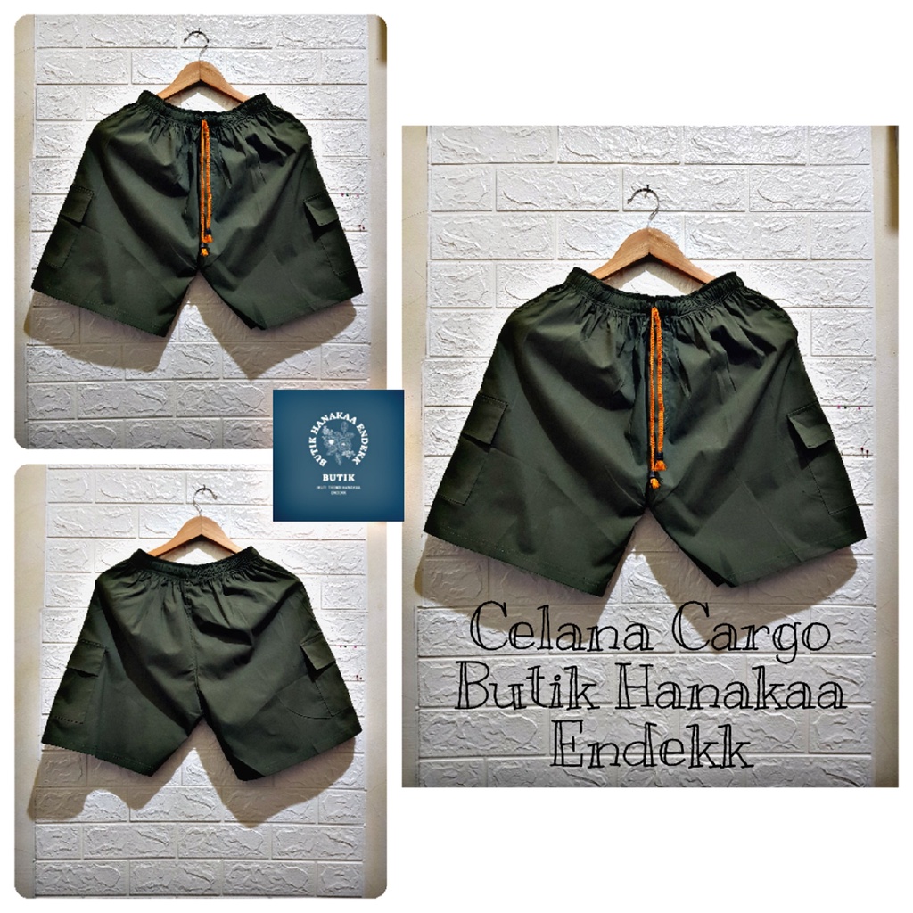 Celana Pendek BoardShort Cargo Cotton Goods Pria/Wanita (Unisex)