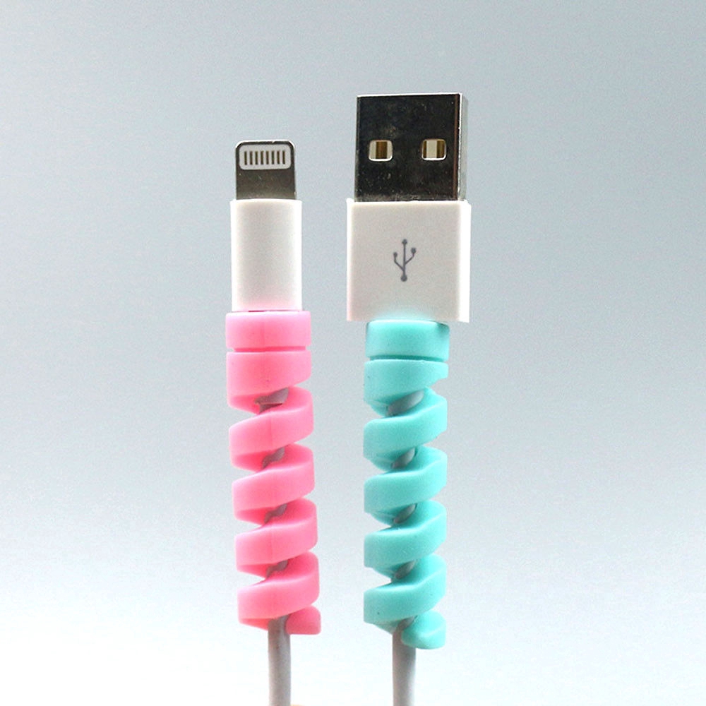 2Pcs Pelindung Kabel Charger USB Lightning untuk Compatible For Apple iPhone 8 / 7