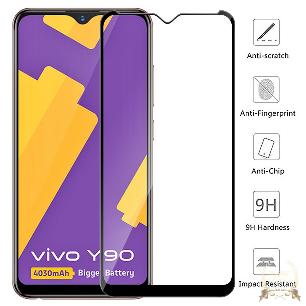 Tempered Glass Pelindung Layar Vivo Y02 Y02S Y35 Y22 Y16 Y20 Y20i Y30 Y12s Y20s Y51A V21E V20 V25 Pro V25 E Y53s Y31 S1 Y21S Y33S Y72 Y50 Y30i Y51 Y17 Y15 Y11 Y91 Y93 Y95 Y21T Y19
