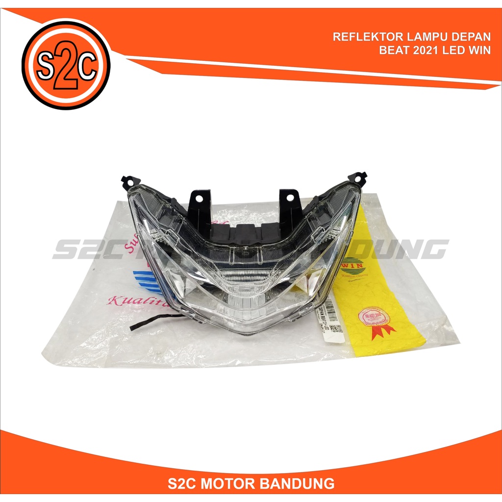 WIN-REFLEKTOR LAMPU DEPAN HONDA BEAT LED BEAT DELUXE BEAT STREET LED 2021