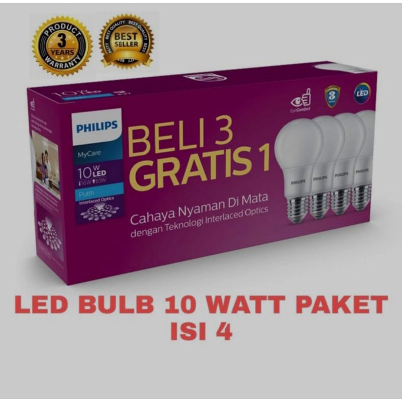 Lampu PHILIPS led 10 watt