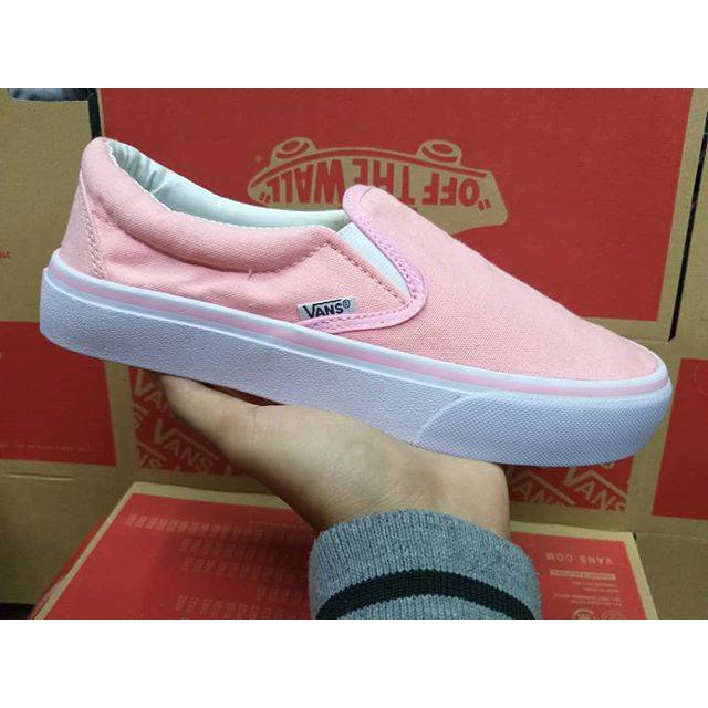 Sepatu Vans Slop Soft Pink Import USA Women Casual Kado Hadiah Kerja Kuliah Cewek Sneakers