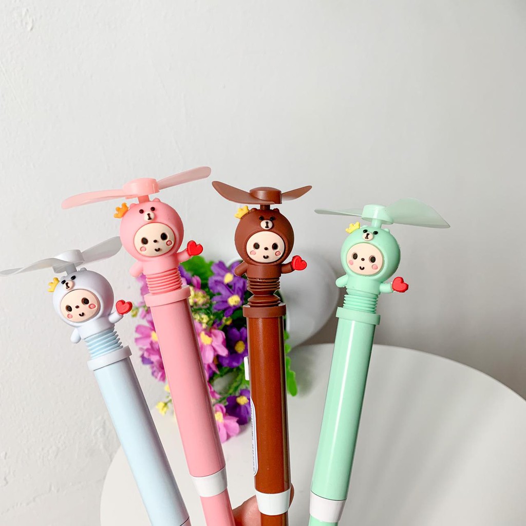 PULPEN KIPAS ELEKTRIK FAN PEN MURAH UNIK LUCU READY STOCK ADA 4 VARIAN WARNA-2