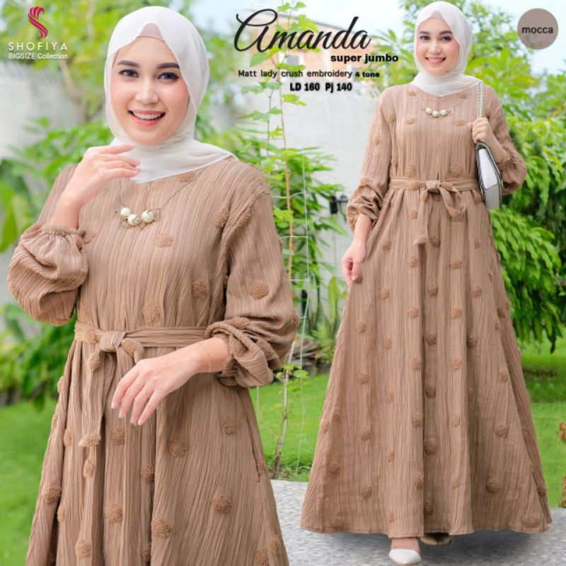 Amanda Dress / Gamis Jumbo / Gamis shofiya