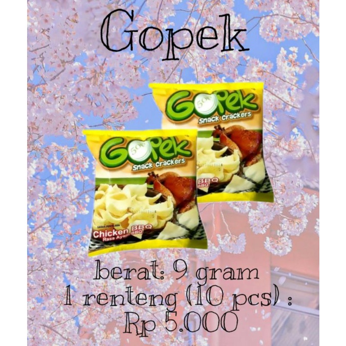 

Snack Gopek 1 renteng (10 pcs)