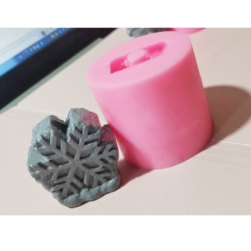 Siy Cetakan Resin Bentuk Pohon Natal / Rusa / Snowman / Snowflake Bahan Silikon Untuk Dekorasi Diy