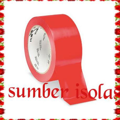 

[[BISA COD]] 3M Ploor Marking Tape 764/ Lakban Lantay 3M Red Isolasi TERLENGKAP Kode 666