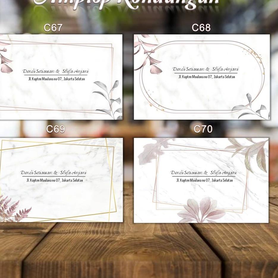 

❪GoYé❫ Kode C67, C68, C69, C70 - Amplop Kondangan / Amplop Dsain / Amplop Nama - @TM_Desain isi 50 pcs Diskon harian