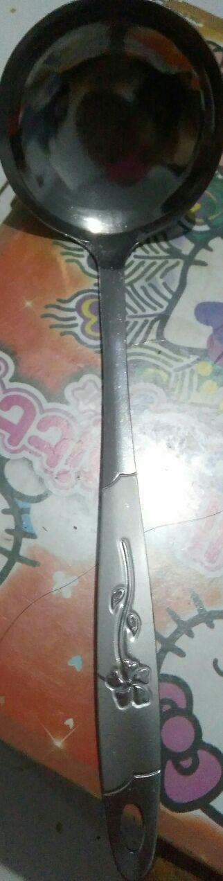 Centong Sendik Sayur Besar Stainless Tebal Ukir