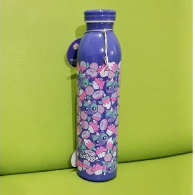 Smiggle Budz Slimline Stainless Steel Drink Bottle Purple