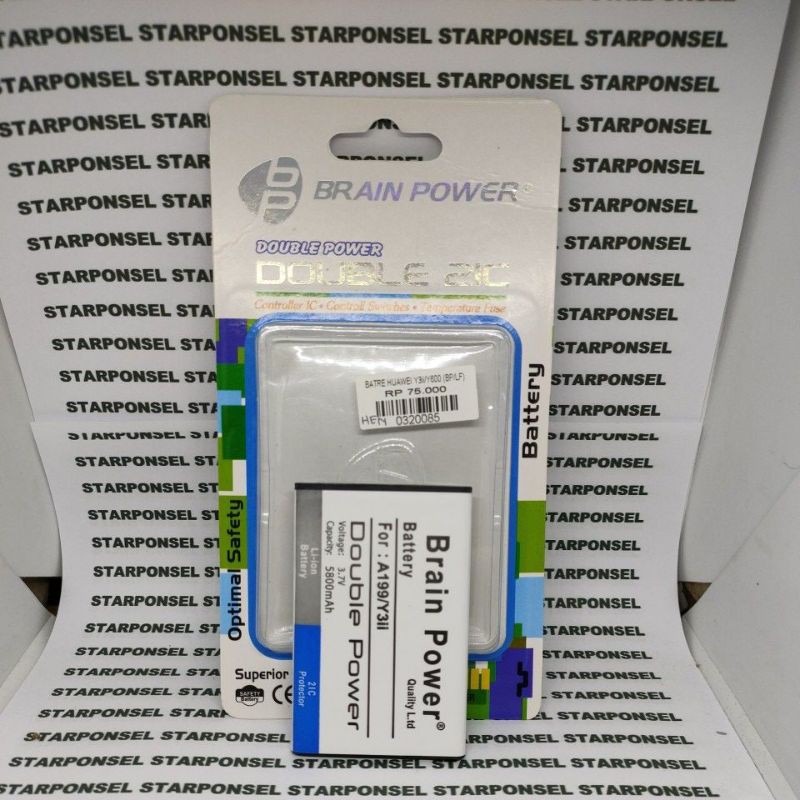 BATERAI HUAWEI Y3II Y3 II LUA U22 LUA-L22 U20 G610 G600 HB505076RBC DOUBLE POWER BERGARANSI