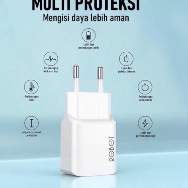 Special - Charger ROBOT RT-K10 1output 1A / Batok charger ROBOT RT-K10 1A ORIGINAL ..