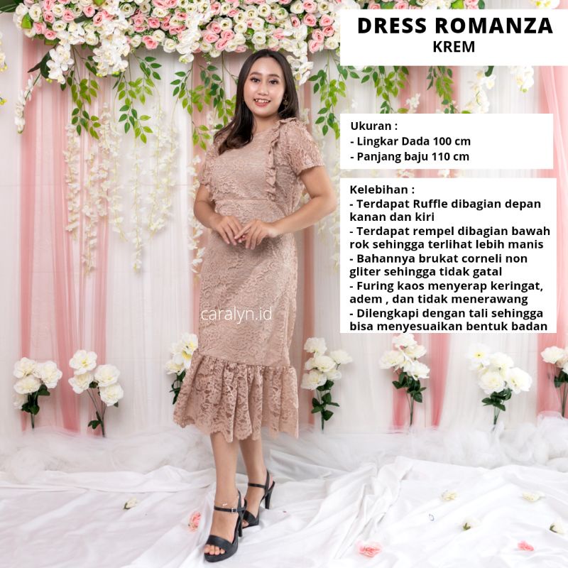 DRESS KOREA BRUKAT KONDANGAN TERBARU 2022 WANITA TERBARU ROMANZA