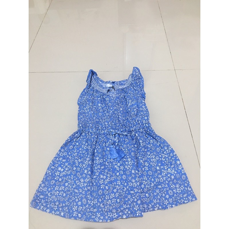 Dress Anak Gingersnaps blue flower Preloved