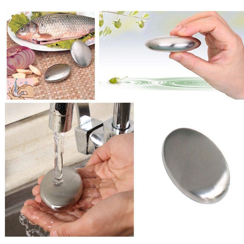 Sabun Cuci Tangan Menyerap Bau Amis menyengat Stainless Steel Soap anti amis hand wash hand soap hand washer Magic Soap Odor Remover Stainless Steel Soap Kitchen Bar Eliminating Odor Remover Cleaning Cloth