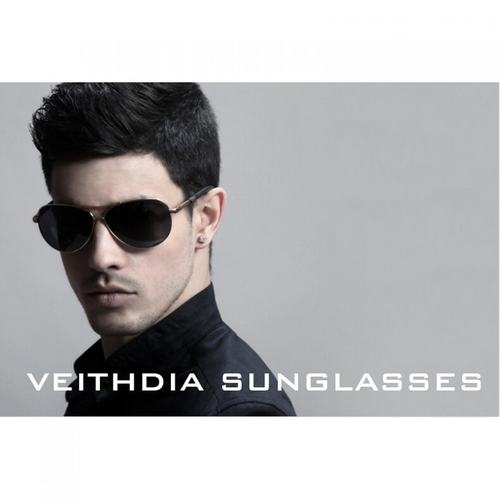 Veithdia Kacamata Aviator Polarized Sunglasses Lensa Polarized Anti Terik Matahari