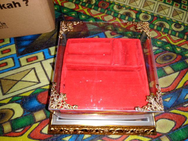 Kotak Cincin Gelang Kalung Frame Tutup Mika Untuk Seserahan/ Lamaran Fcgk
