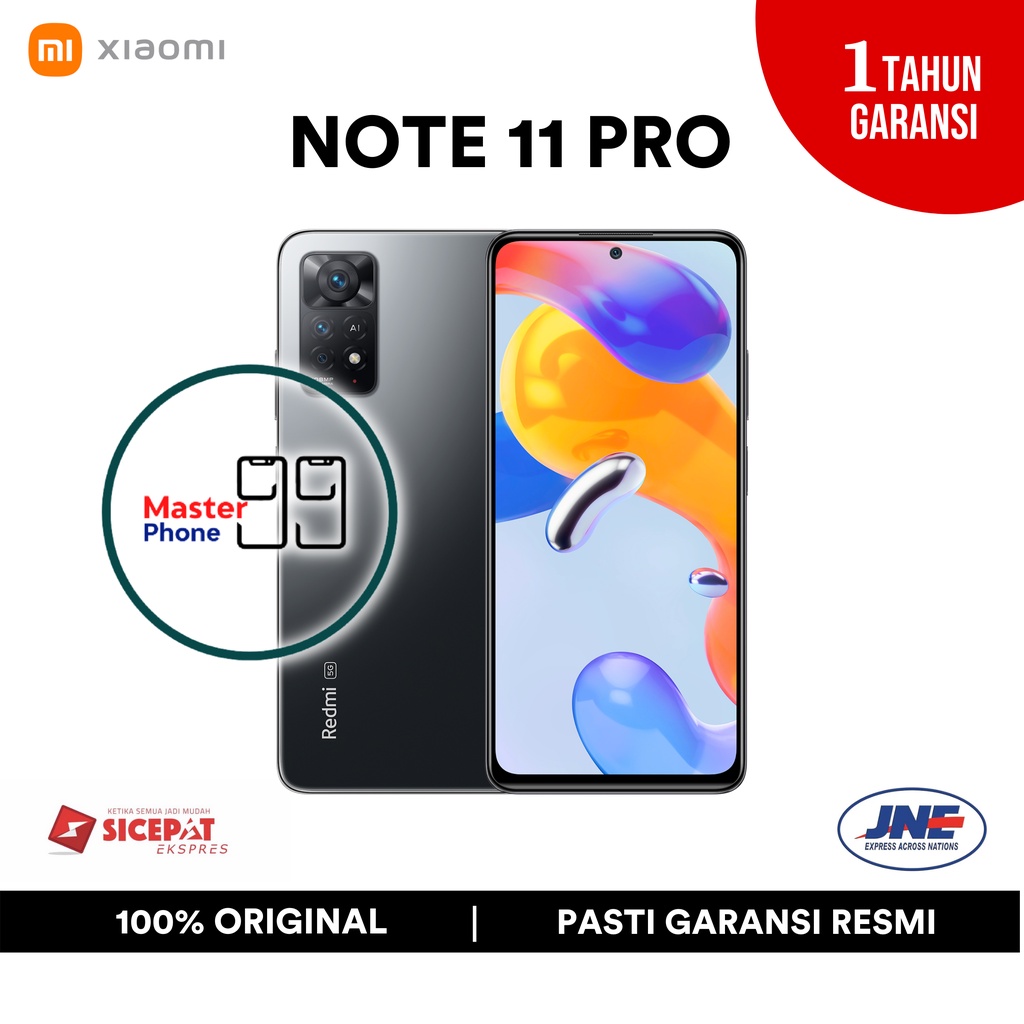 REDMI NOTE 11 PRO 5G 8/128GB NEW GARANSI RESMI