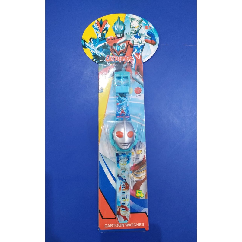 Jam tangan anak  musik bermotif karakter banyak T melodi musik led-Ultraman