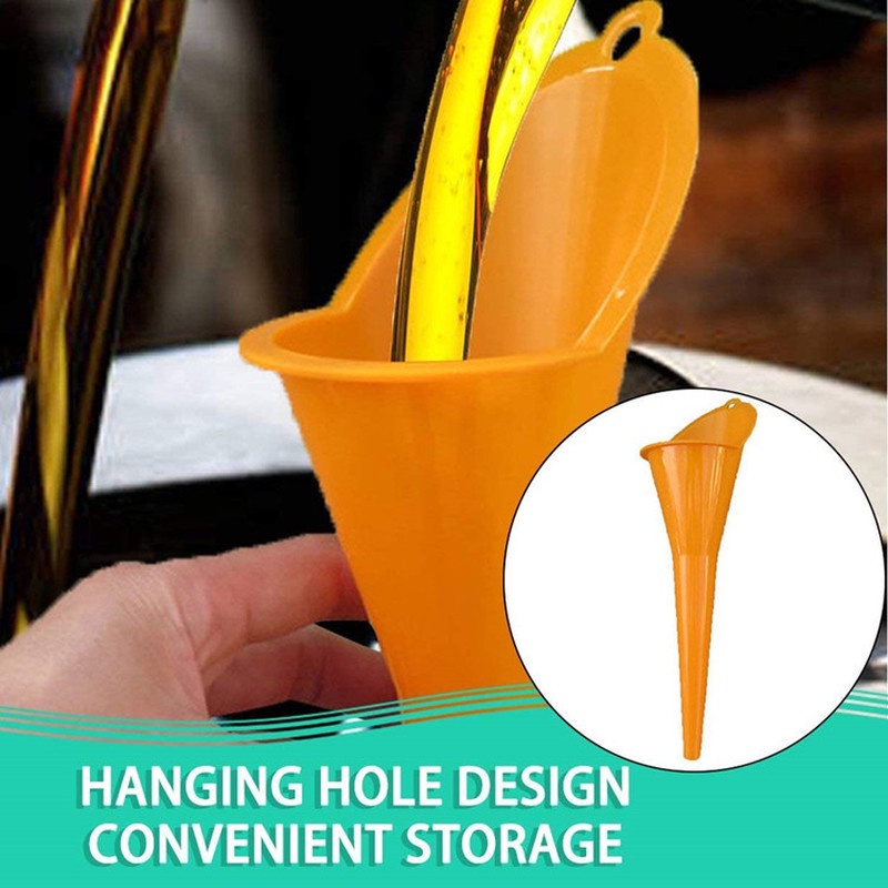 1PC Multifunctional Refueling Longer Funnel / Long Stem Plastic Funnels for Cars, Gas Tanks, Engine Oil, Diesel Fuel, Gasoline