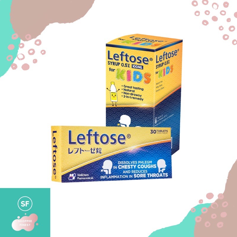 

Leftose Tablets Syrup for kids