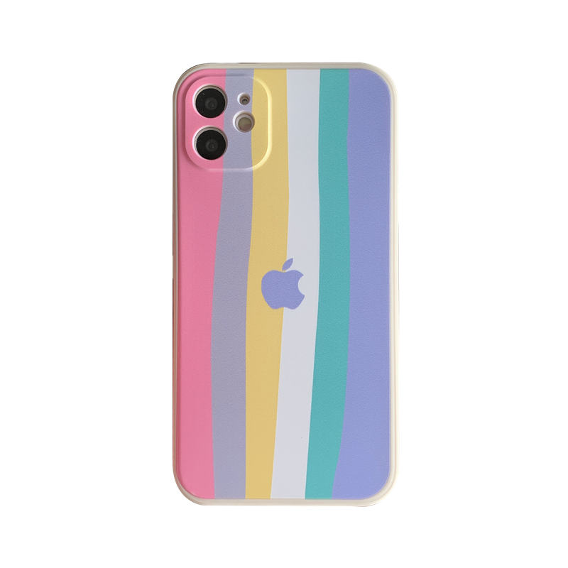 Casing Iphone 12 Pro Max 11 8plus 7plus 6 6s Plus 7 8 Se X Xr Xs Max 11pro Max Motif Pelangi-Y2