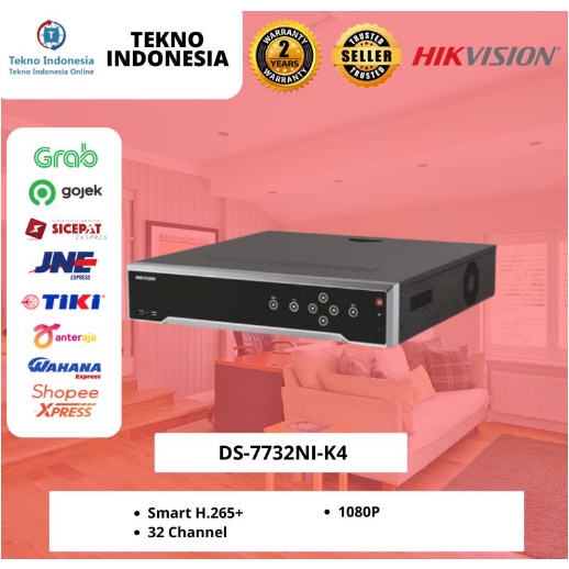 HIKVISION DS-7732NI-K4 NVR 32CH 32 Channel CCTV 4K DS7732NI-K4