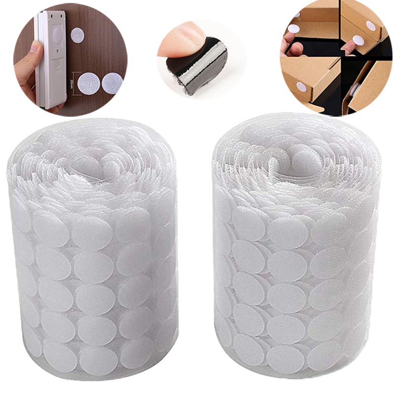 Velcro Perekat Bulat Double Side Stiker 450 PASANG Perekat Serbaguna