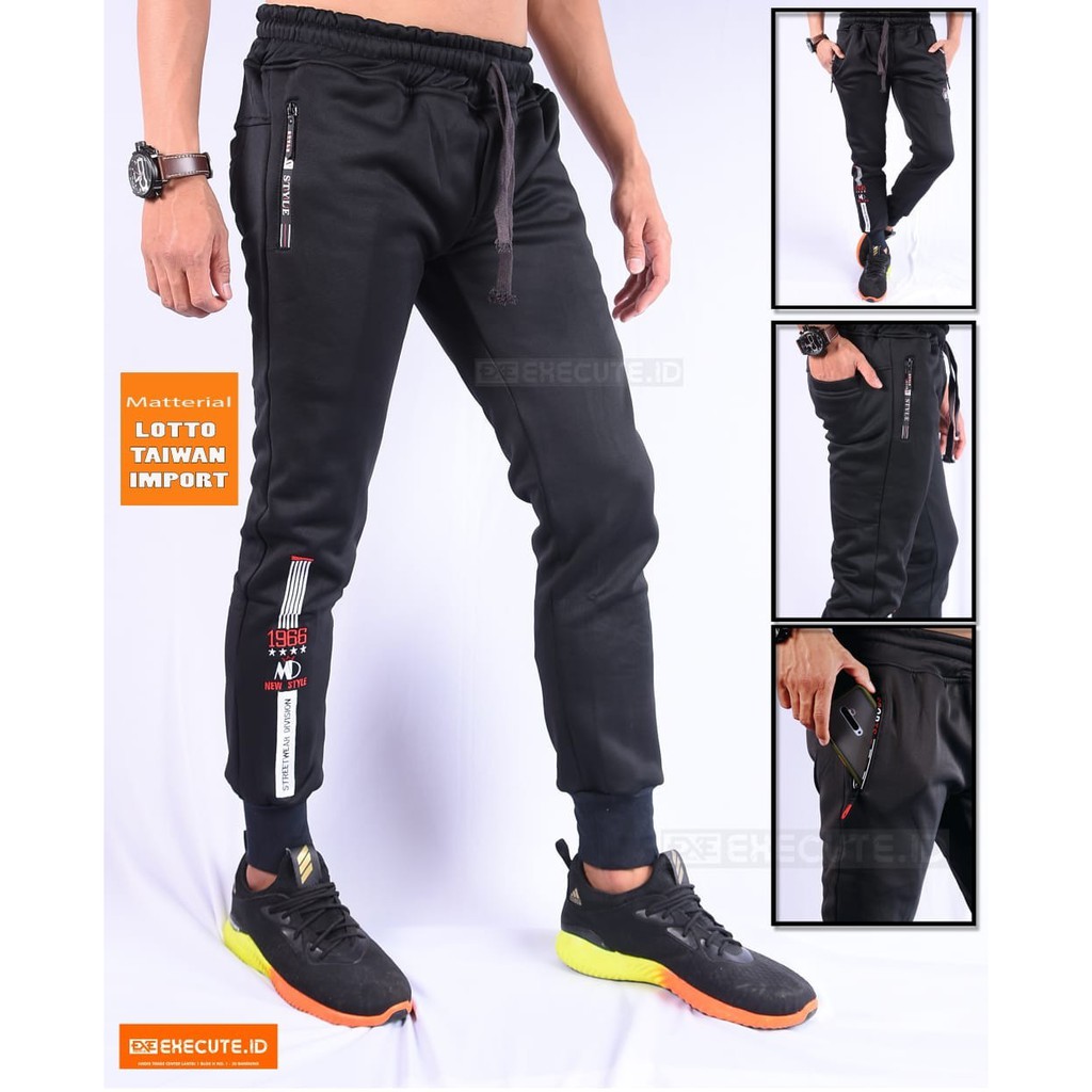 Joger Bordir-Jogger Modis-Lotto Import-Kasual Sirwal-Celana Pria-JOGER SWEATPANT PANJANG DEWASA CH 1
