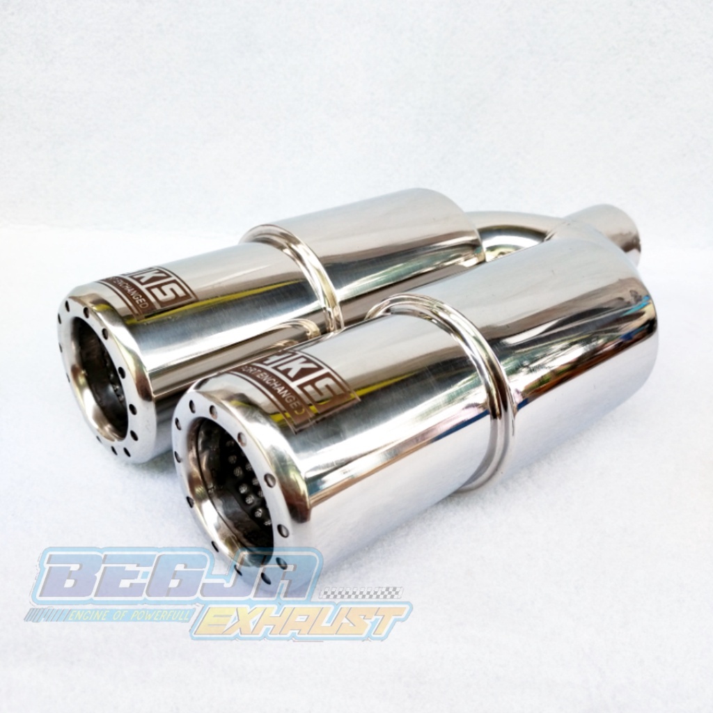 KNALPOT MOBIL RACING GRONEL CABANG MINI POLOS SUARA BASS ADEM HKS FULL STAINLESS