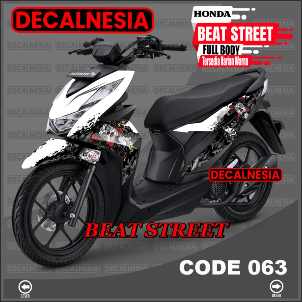 Decal Beat Street New 2021 2022 2023 Full Body Stiker Motor 2020 Modif Sticker Variasi Aksesoris Dec
