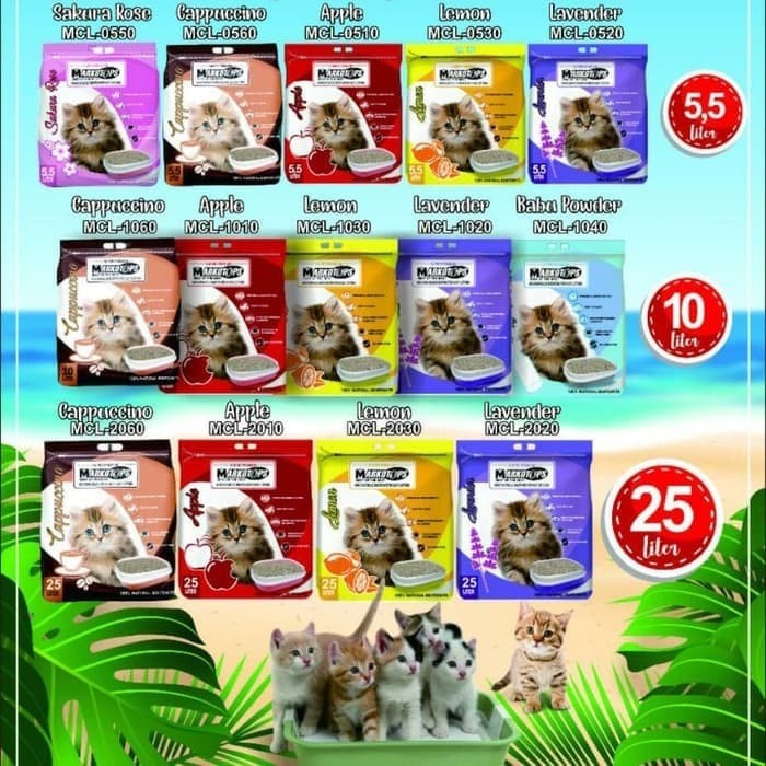 Markotops Cappucino Cat Litter 5 L Pasir Kucing Gumpal Wangi Kopi 5L