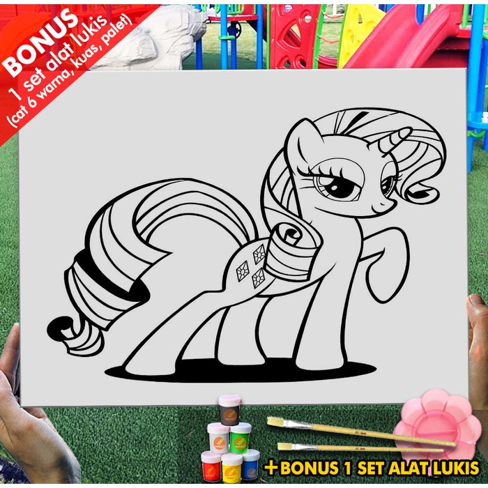 

Kanvas Lukis Coloring Luna Pony Toy 30x40 cm MEL1195 Mewarnai Coloring