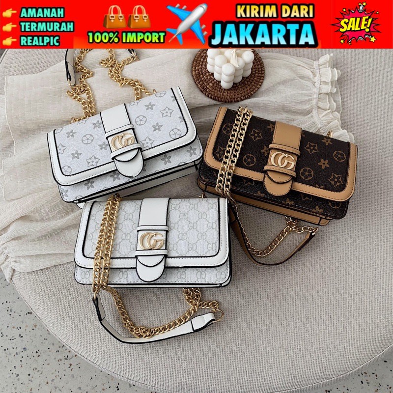 TI 3086 -  TAS SELEMPANG WANITA IMPORT MURAH  BATAM  PESTA - G