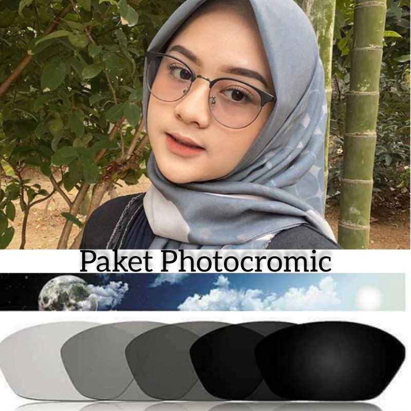 PAKET LENSA PHOTOCROMIC/KACAMATA 6214 ANTIRADIASI Termurah