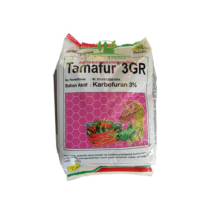 Basmi Ulat Wereng Penggerek Tamafur 3 GR 2 kg Karbofuran 3 %