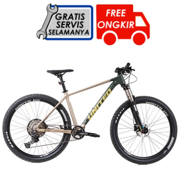 Sepeda MTB | Sepeda United Clovis 6.10 - 29 Inch, HIJAU COKLAT 17