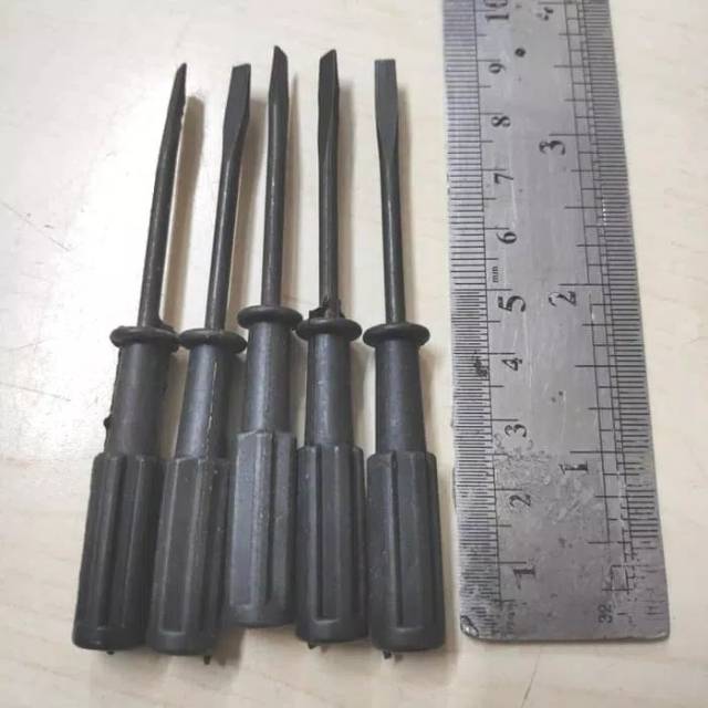 Obeng / screwdriver Jarum Mesin jahit Obras Dan Kamkut Min Hitam Murah