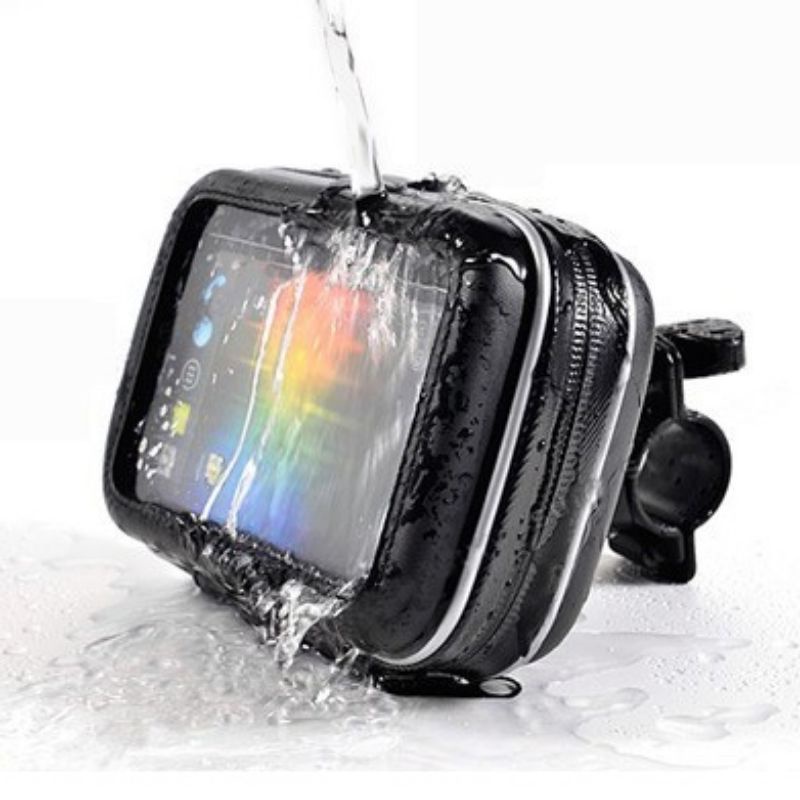 Universal Bike Mount with Waterproof Case for Smartphone 5.5-6 Inch - ST08 - Black