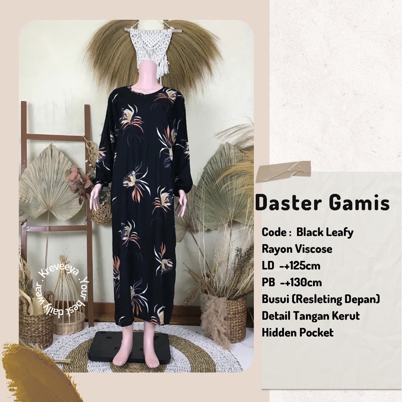 Gamis Daster Polos Simple BUSUI ADA SAKU Kreveeya Habel CSL SNL RGB JUMBO