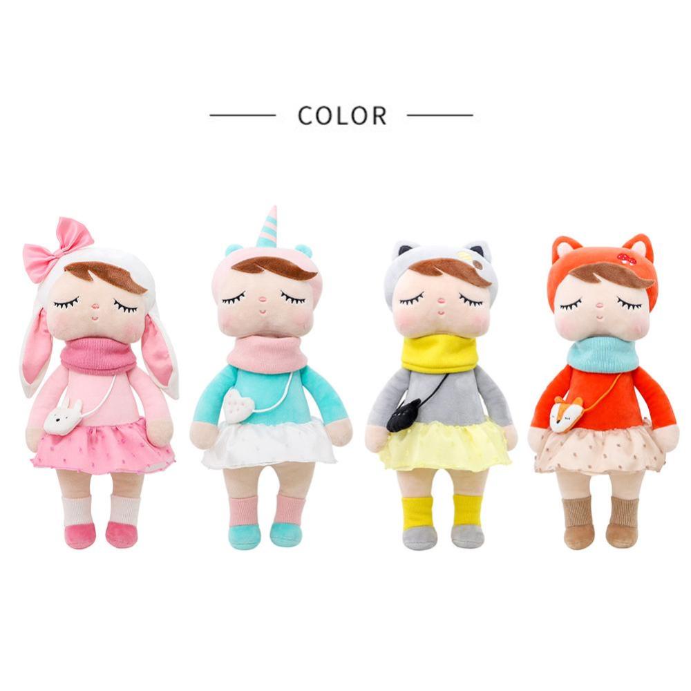 Timekey Metoo Mainan Boneka Angela Rabbit 33cm Untuk Hadiah Natalulang Tahun Anak Perempuan E8F8