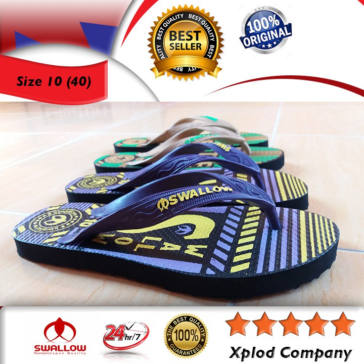 Sandal Jepit Pria Swallow Distro Sandal Jepit Swallow untuk Anak Muda Ukuran 40 Sandal Distro