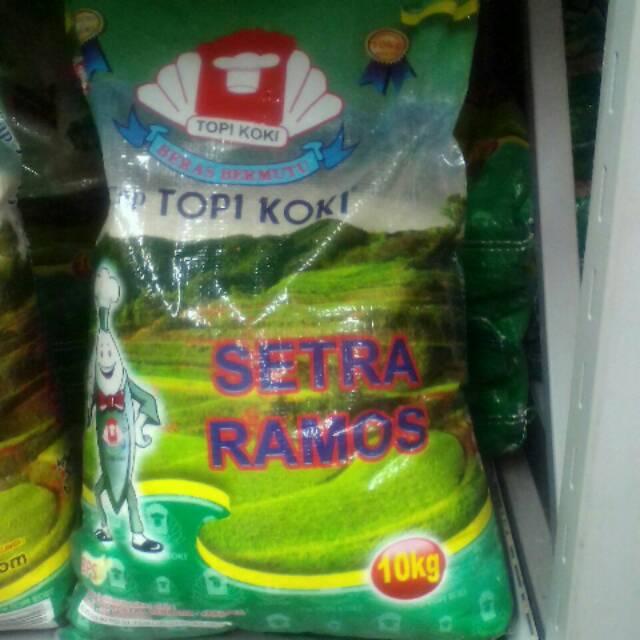 

Beras Cap topi koki Setra ramos isi 10 kg