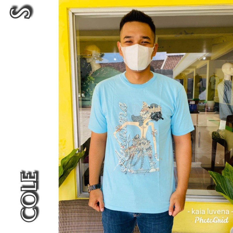 kaos cole warna biru 7