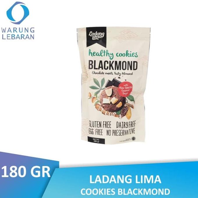 

Promo Awal tahun Ladang Lima Blackmond Cookies 180 GR | Gluten Free Promo Awal tahun
