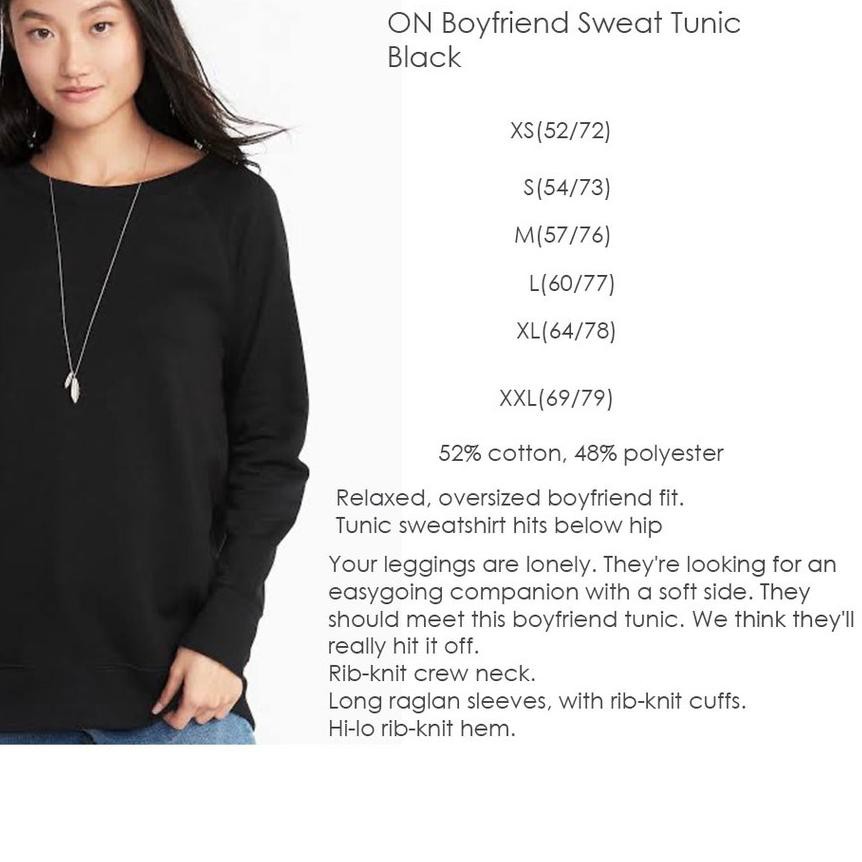 boyfriend tunic sweatshirt